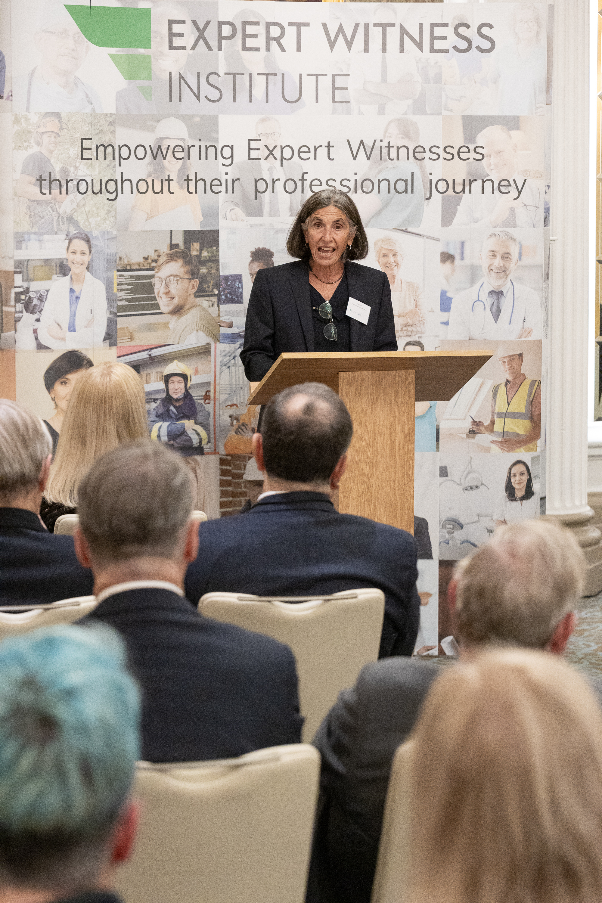 Lady Simler presenting the Sir Michael Davies Lecture